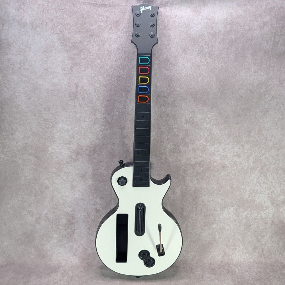 Nintendo Wii Guitar Hero Les Paul Controller RedOctane Gibson UNTESTED With Bag